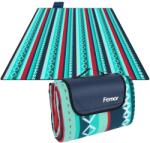  Piknik takaró, vízálló hátlap, hordozó fogantyúk, Zöld, 200x300cm