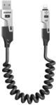 Dudao L20 Pro 4-in-1 USB-A / USB-C - Lightning / USB-C Cable - Black (L20PRO) - vexio
