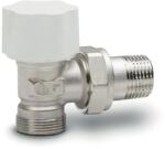 Luxor 1/2˝ RS212 termosztatikus rad. szelep, sarok, kézikerékkel, műa. /rézcsőhöz (24x19)