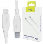 Allity Cablu de date si incarcare Allity AUC-02 USB-C to USB-C 60W 2m Alb - vexio