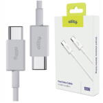 Allity Cablu de date si incarcare AUC-03 USB-C to USB-C 1m 100W Alb - vexio