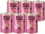  Wild Farm WILD FARM Pate bárányhússal 6x400g - gluténmentes macskaeledel