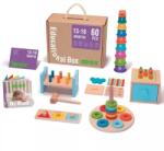 Tooky Toy Tooky Toy: Комплект за развитие за бебета, дърво - 60 части (TK752)