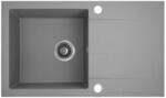 Laveo RIO Max szürke egymedencés csepptálcás mosogató ajándék szifonnal (SRF_511R)