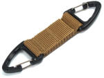 DRAGOWA Tactical Megfordítható karabiner Basecamp, khaki színben