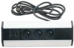 FK technics Sarki aljzatsín 3x 230V + USB-A 3, 1A + USB-C 15, 5W 230V 4739533 (FK0223)