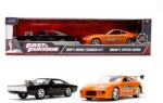 Jada Toys Fast and Furious - Pachet dublu Toyota Supra și Dodge Charger 1: 32 (31981314R00)