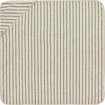 OYOY Prosop de baie pentru copii cu glugă Raita, 100 x 100 cm, bej-negru (M107293) Prosop