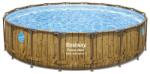 Bestway Power Steel Wood Swim Vista 549 x 122 cm csővázas medence - 16977 (16977)