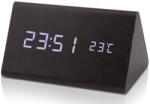  Platinium Fából készült digitális LED-es ébresztőóra WAC-027