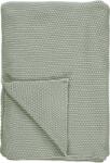 Marc O'Polo Pled Nordic Knit 130 x 170 cm verde pastelat din bumbac organic (730132-4911-007)