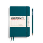 LEUCHTTURM1917 Hardcover B6+ sima lapos notebook, pacific green