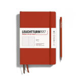 LEUCHTTURM1917 Medium A5 pontozott lapos SOFTCOVER notebook, fox red