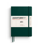 LEUCHTTURM1917 Medium A5 sima lapos NOTEBOOK 411, Forest Green