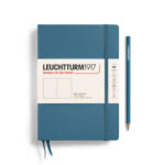 LEUCHTTURM1917 Medium A5 sima lapos NOTEBOOK, stone blue