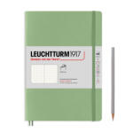 LEUCHTTURM1917 Medium A5 pontozott lapos SOFTCOVER notebook, sage