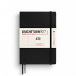 LEUCHTTURM1917 Medium A5 pontozott lapos NOTEBOOK 411, Black