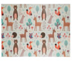 Relaxdays Összehajtható játszószőnyeg erdei állatok mintával 10032676