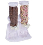 Relaxdays Dupla müzliadagoló 41x28x14 cm fehér 10034266_49