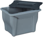 Relaxdays Bio hulladékgyűjtő konyhába 5 l szürke 10037896