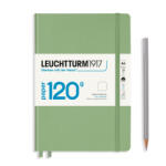 LEUCHTTURM1917 Medium Edition 120g A5 sima lapos NOTEBOOK, sage