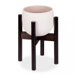 Relaxdays Bambusz virágtartó állvány sötétbarna 10028823