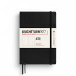 LEUCHTTURM1917 Medium A5 sima lapos NOTEBOOK 411, Black