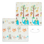 Relaxdays Összehajtható játszószőnyeg kétoldalas erdős 195x175 cm 10039145