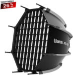 ULANZI 45cm Bowens Octagon Softbox-Nyölcszög Softbox +Méhsejtrács (AS045) (3308)