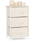 Relaxdays Modern 3 fiókos tárolószekrény bézs A 10023325_469