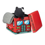 Relaxdays Tűzoltó autó összecsukható játéktároló 32x48x32 cm 10020376_fir