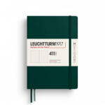 LEUCHTTURM1917 Medium A5 pontozott lapos NOTEBOOK 411, Forest Green