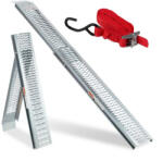 Relaxdays Összecsukható motoros felhajtó rámpa horganyzott acél 10029579