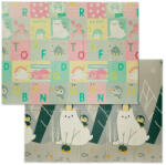 Relaxdays Összecsukható kétoldalas játszószőnyeg betűkkel állatmotívumokkal 10046668