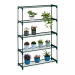 Relaxdays Beltéri virágtartó 5 polcos zöld 10047691