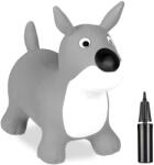 Relaxdays Szürke kutya felfújható ugráló állatka 10048360