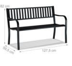 Relaxdays Klassikus kerti pad 2 személyes fém 10026117