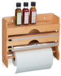 Relaxdays Bambusz fali 3in1 fűszertartó 31x39, 5x11 cm 10045696