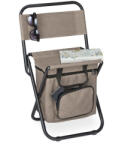 Relaxdays Kempingszék háttámlával bézs 10036793