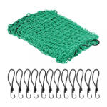 Relaxdays Utánfutó háló rakományrögzítéshez zöld 3 x 4 m