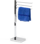 Relaxdays Krómozott törülközőtartó 3 karral ezüst 10020132