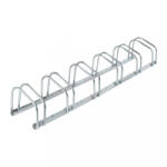 Relaxdays Ezüst színű kerékpártartó 6 kerékpárhoz 10043633