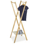 Relaxdays Ruhaállvány bambusz 164x50x57, 5 ? cm 10020477
