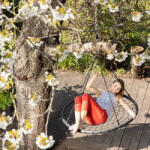 Relaxdays Fészekhinta fekete 120 cm 10026654