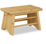 Relaxdays Bambusz sámli natúr fellépő 20x33x21, 5 cm 10032109