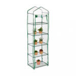 Relaxdays Üvegház PVC fóliával erkélyre 5 polcos 193x58x36 cm 10047559
