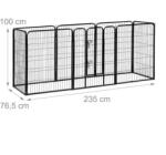 Relaxdays Kültéri/beltéri kutyaház, kutyakenel 100x235 cm XL 10025124_60