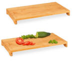 Relaxdays Bambusz vágódeszka 2 darabos készletben 10031458