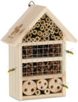 Relaxdays Fából készült natúr rovarhotel 24x18x9 cm 10042958