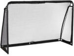 Relaxdays Fekete acél focikapu 120x180 cm 10048848